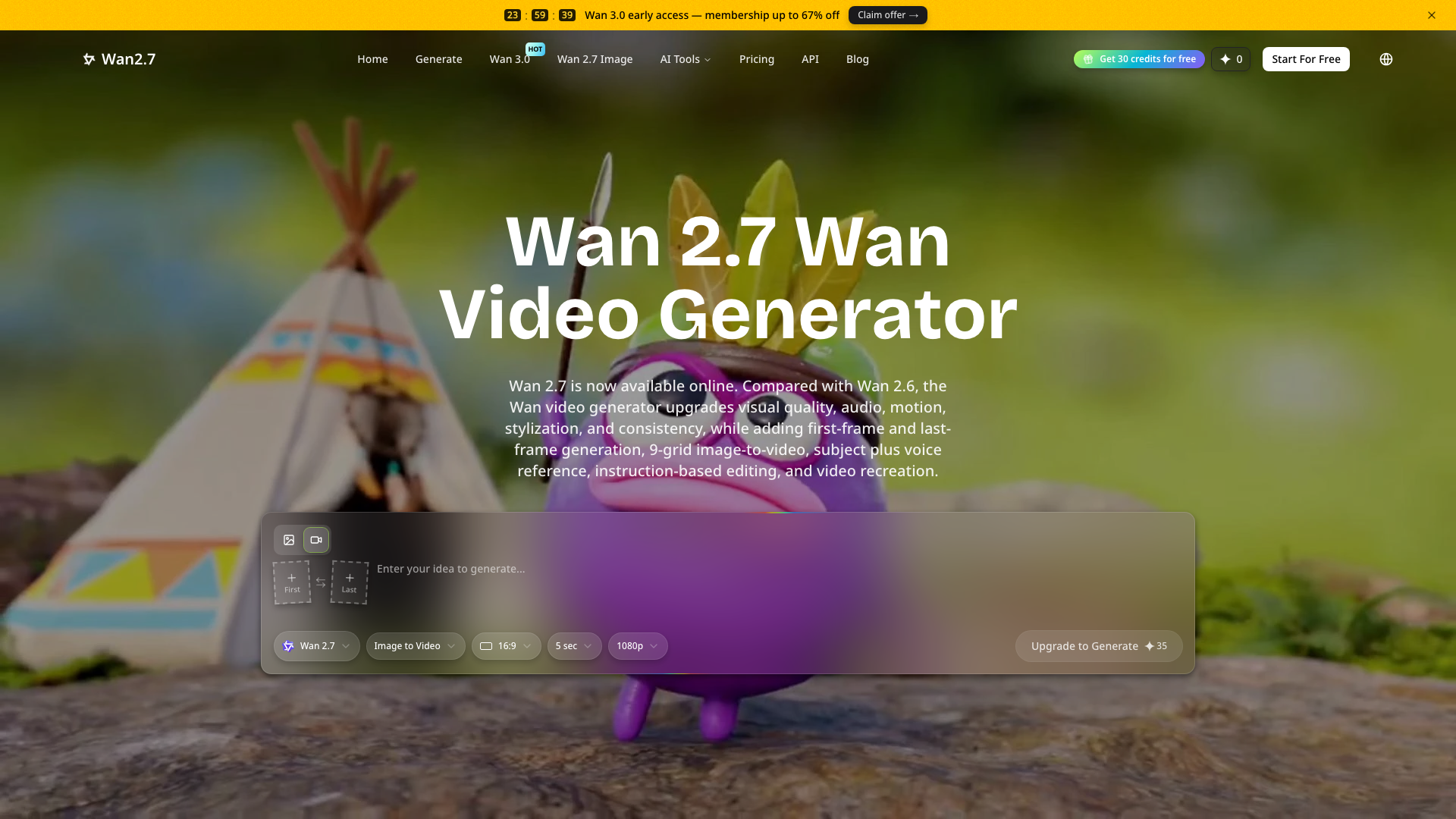 Wan 2.7 product screenshot