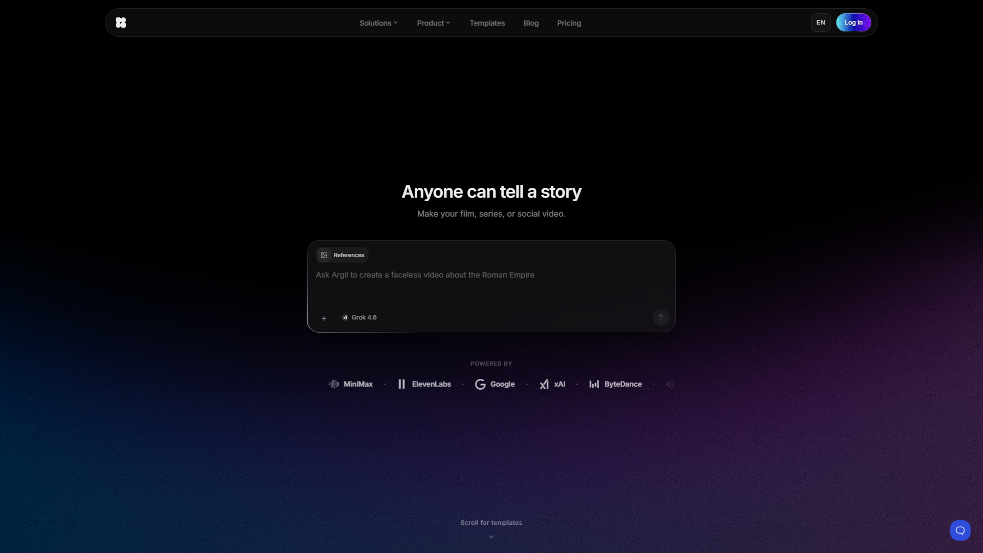 Argil product screenshot