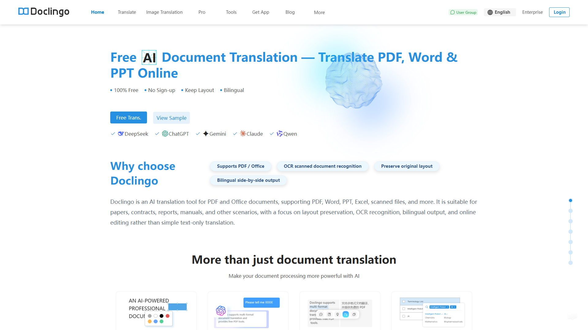 Doclingo product screenshot
