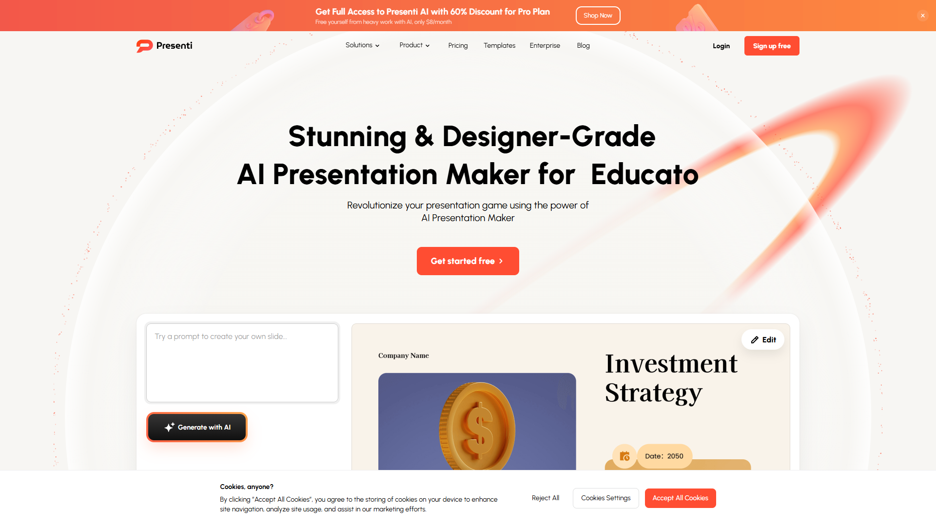 Presenti product screenshot