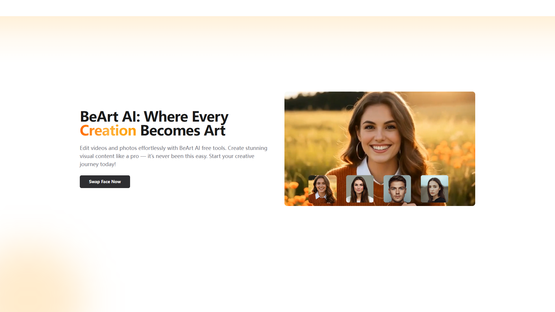 BeArt AI product screenshot