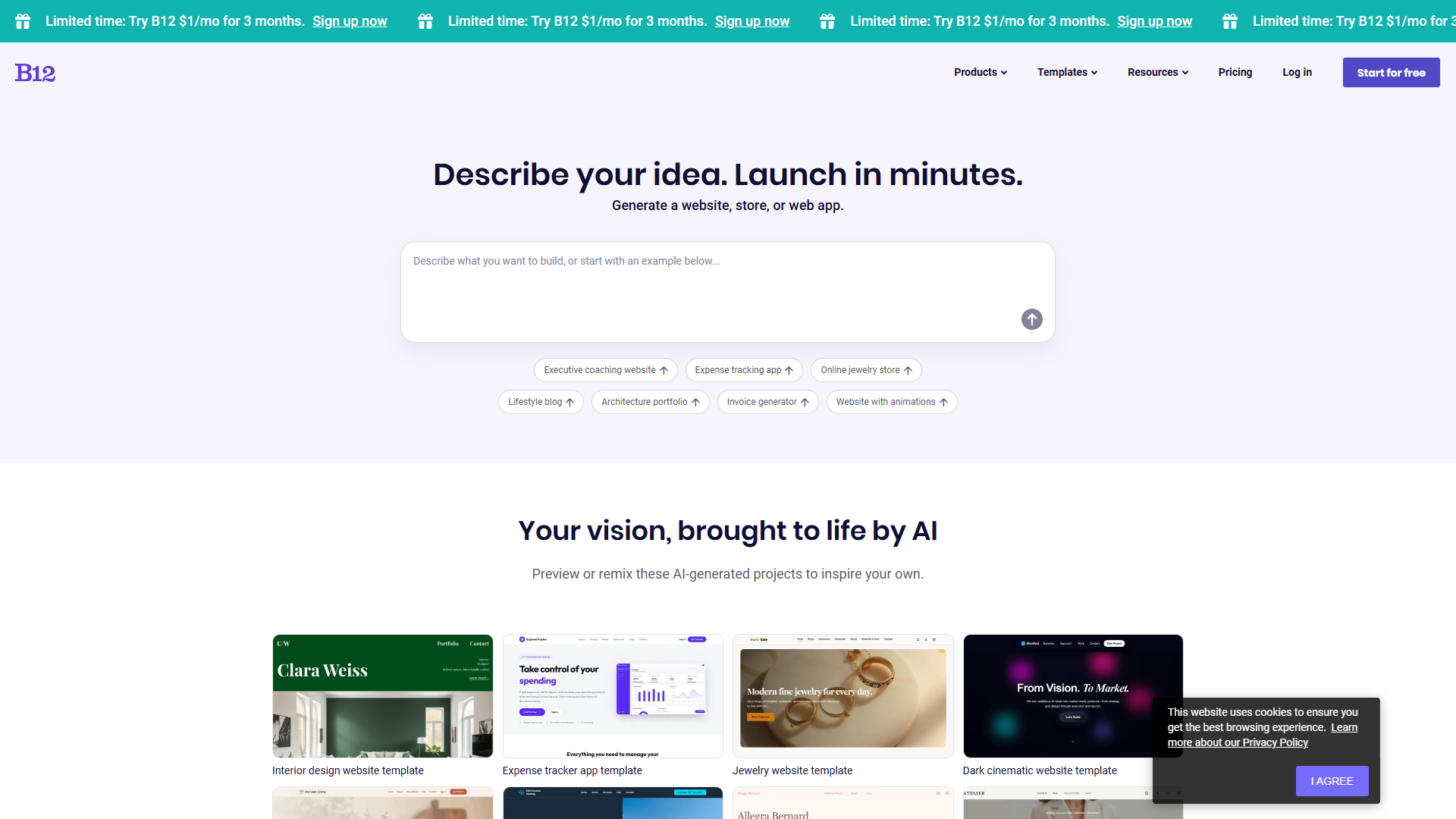 B12 product screenshot