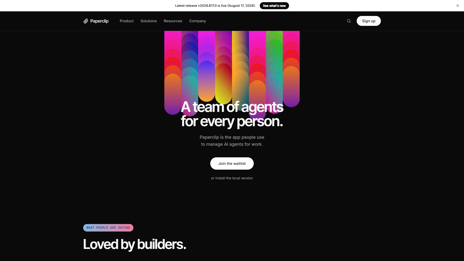 Paperclip product screenshot