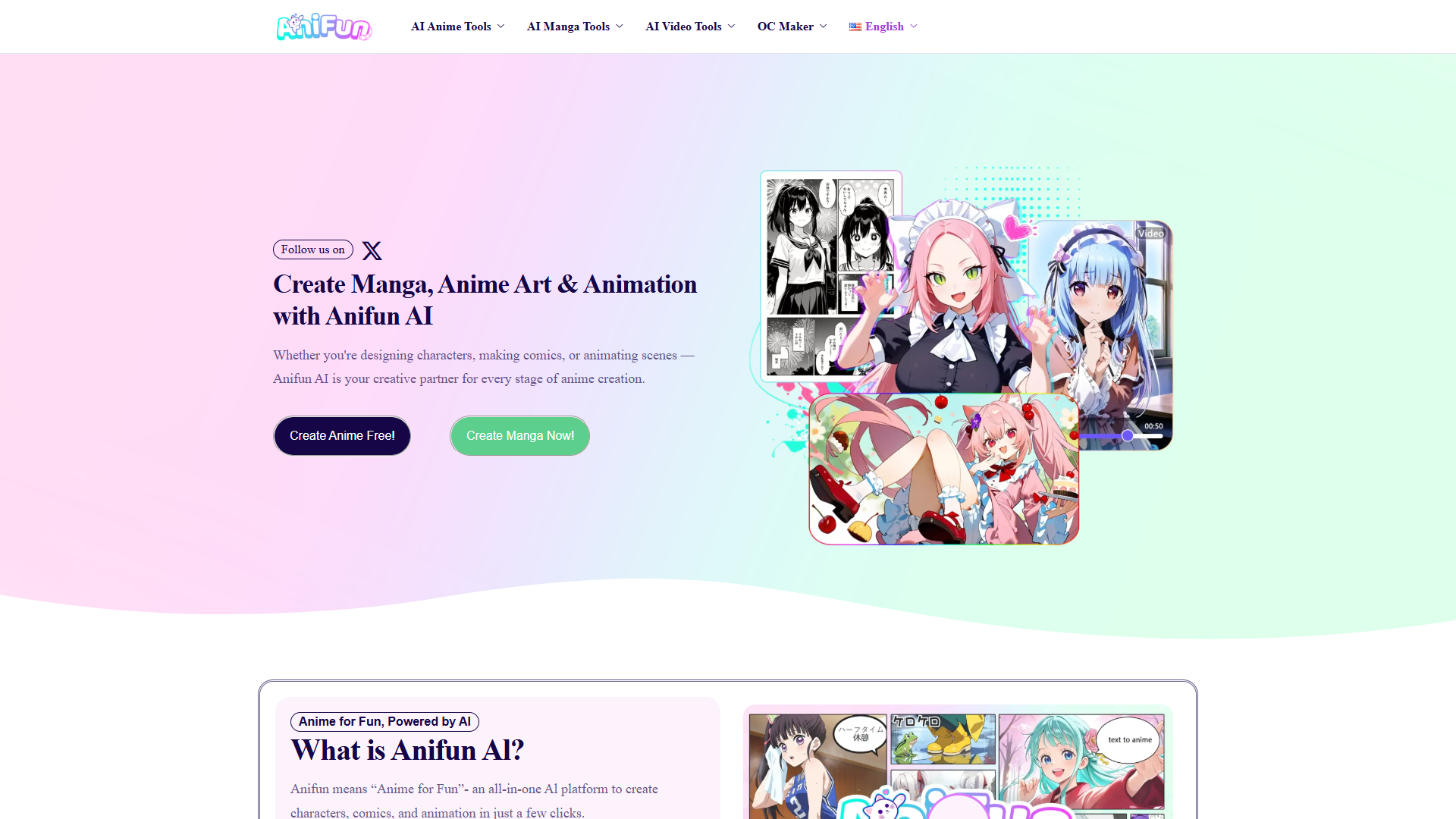 AniFun AI product screenshot