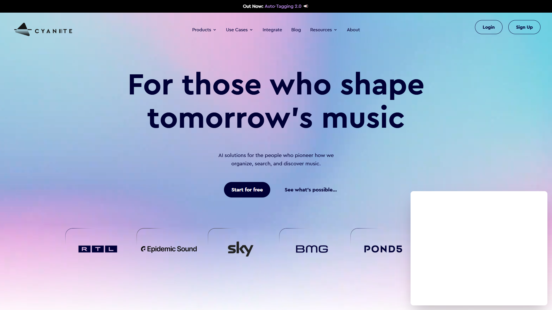 Cyanite product screenshot