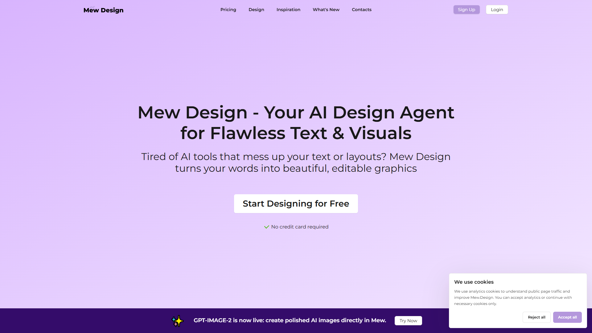 Mew Design product screenshot