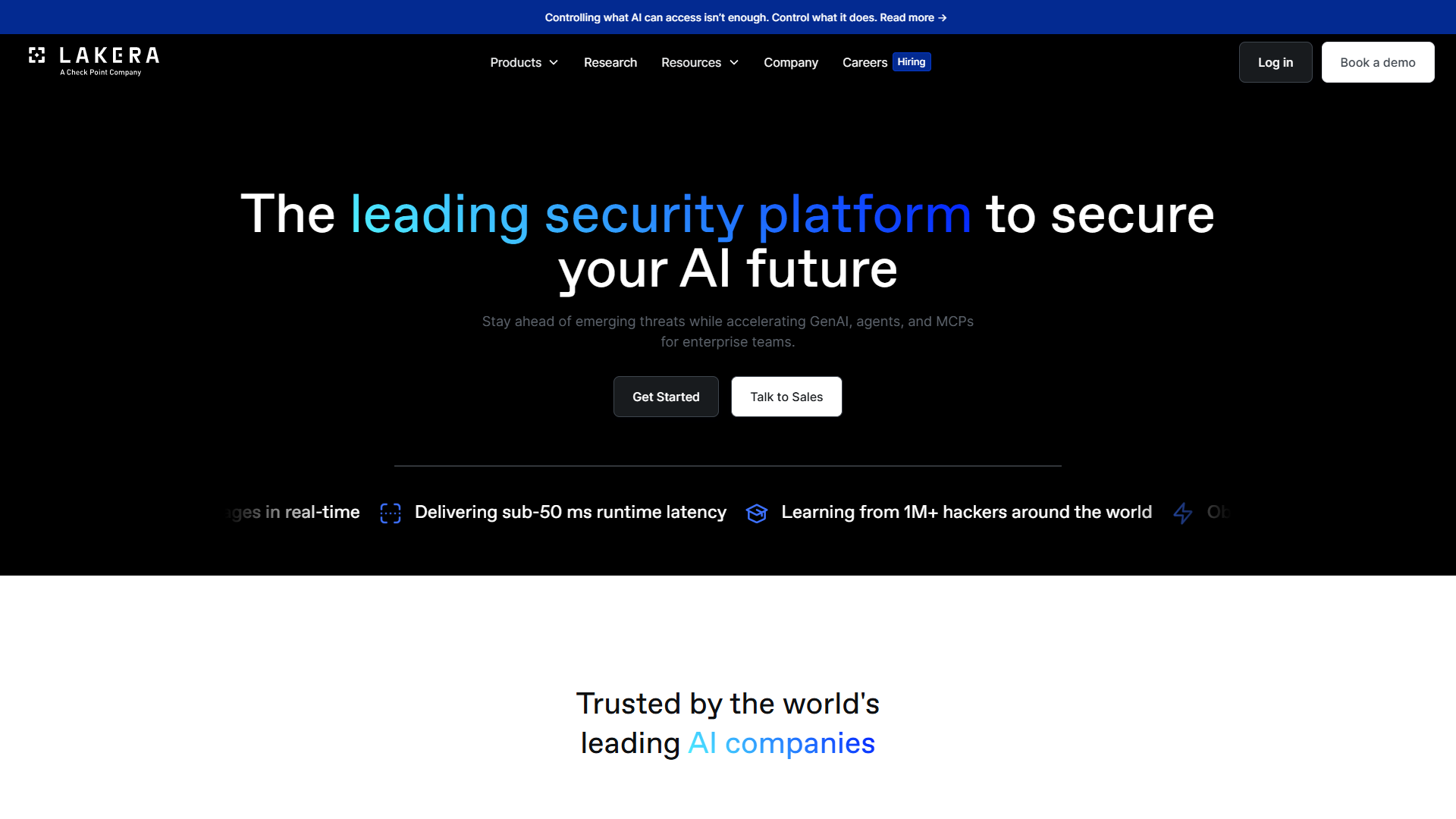 Lakera product screenshot