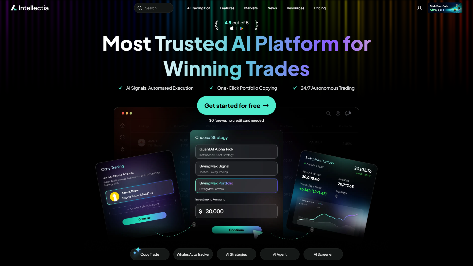 Intellectia AI product screenshot