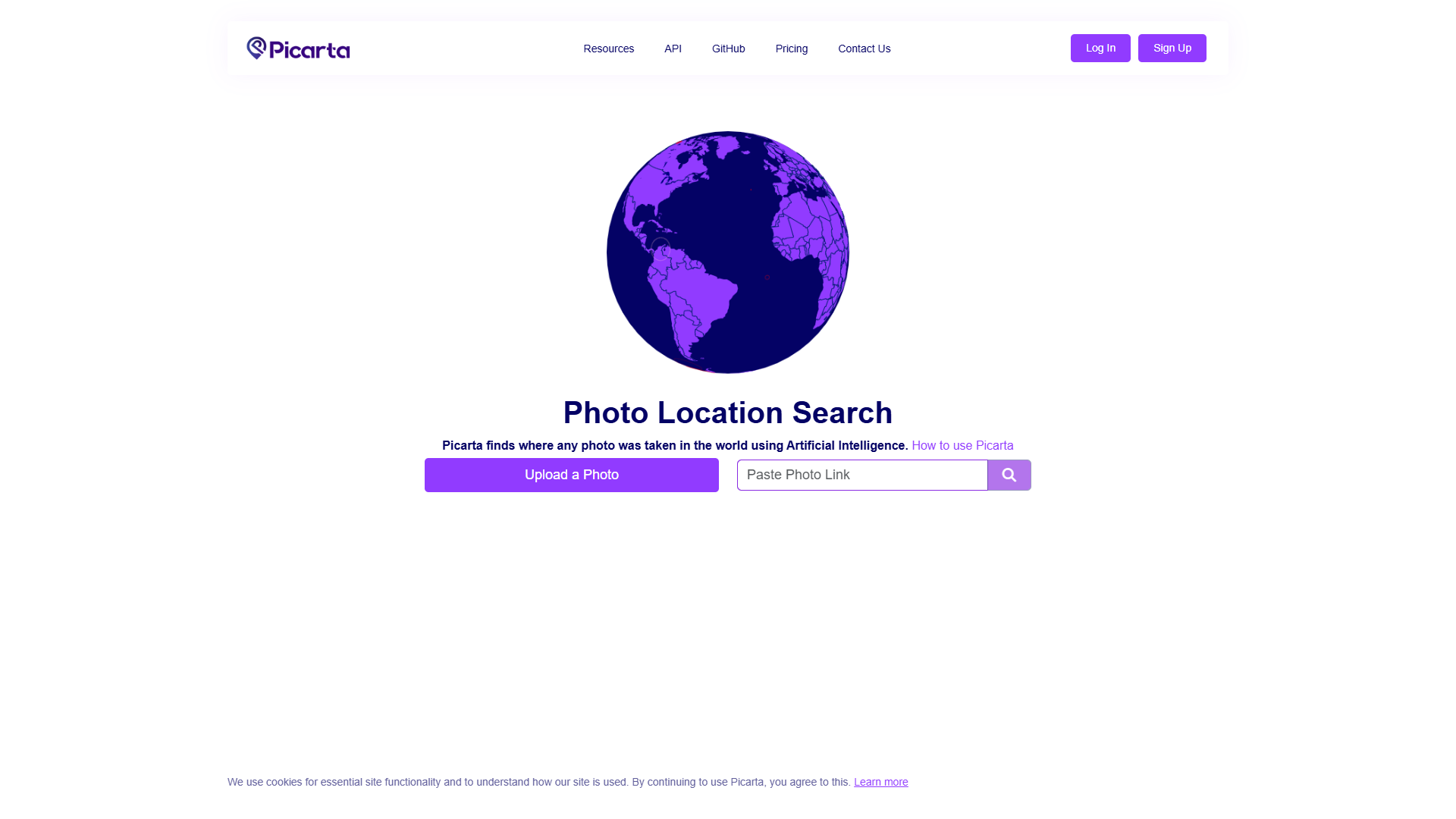 Picarta product screenshot