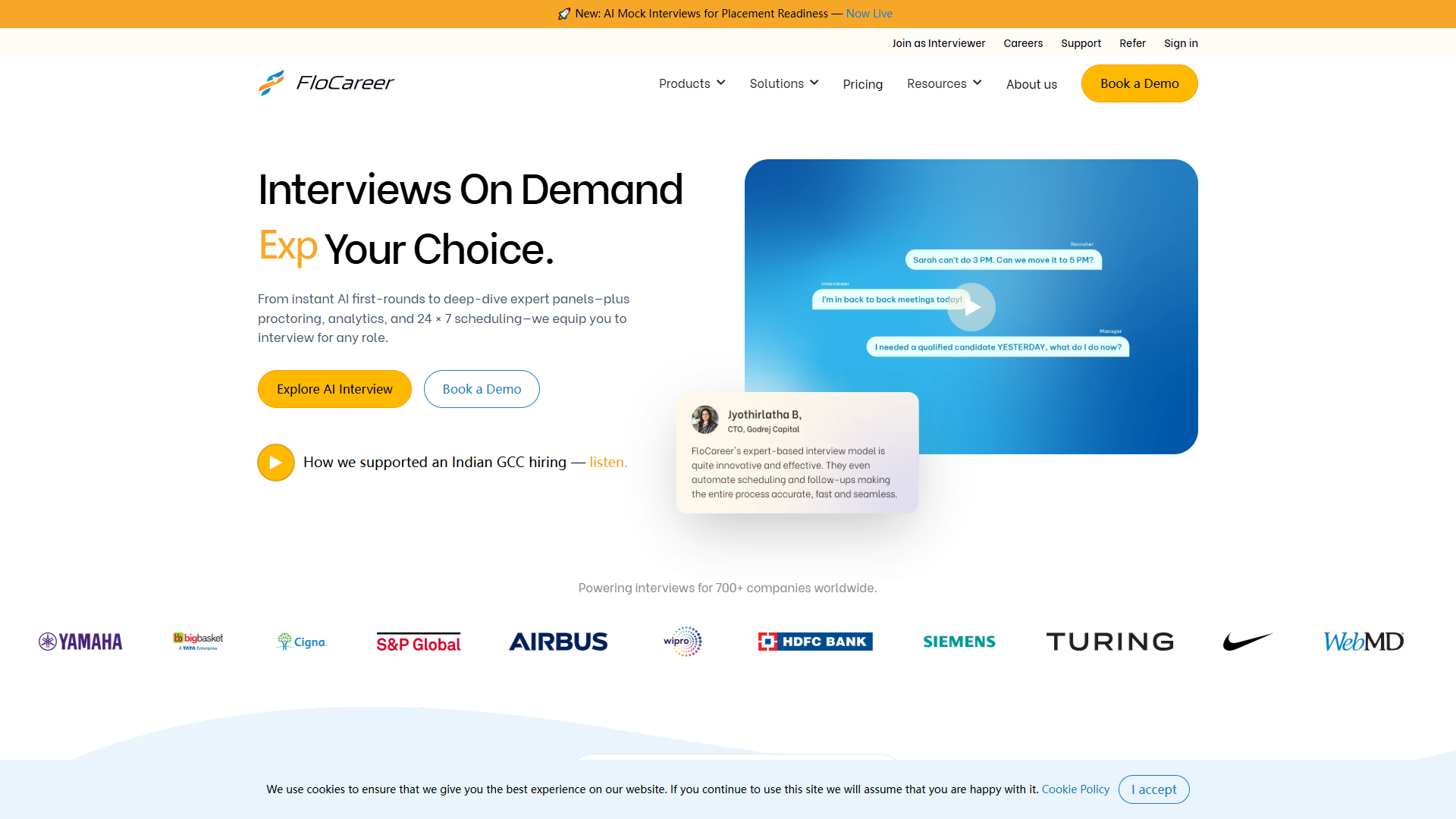 FloCareer product screenshot