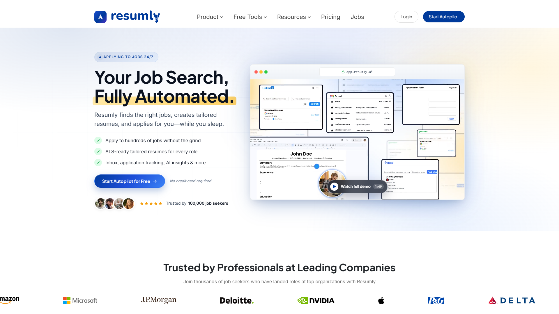Resumly product screenshot
