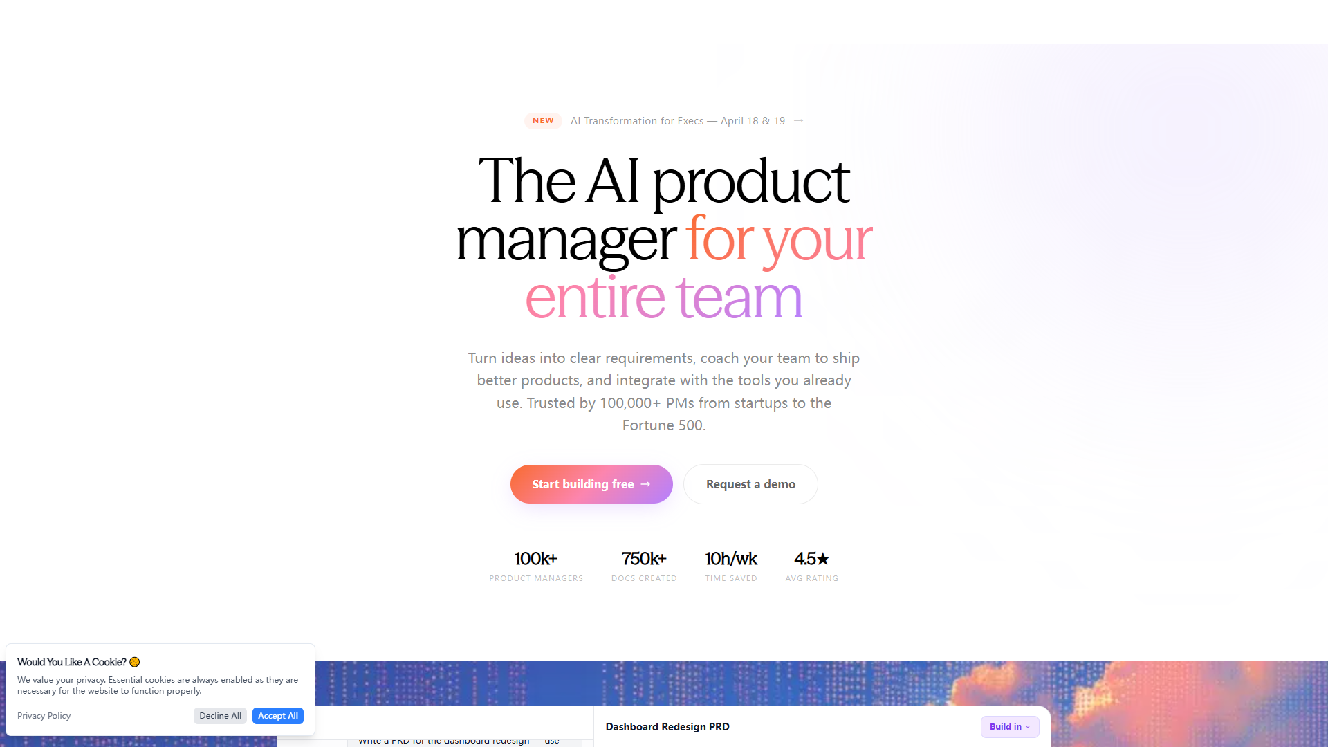 ChatPRD product screenshot