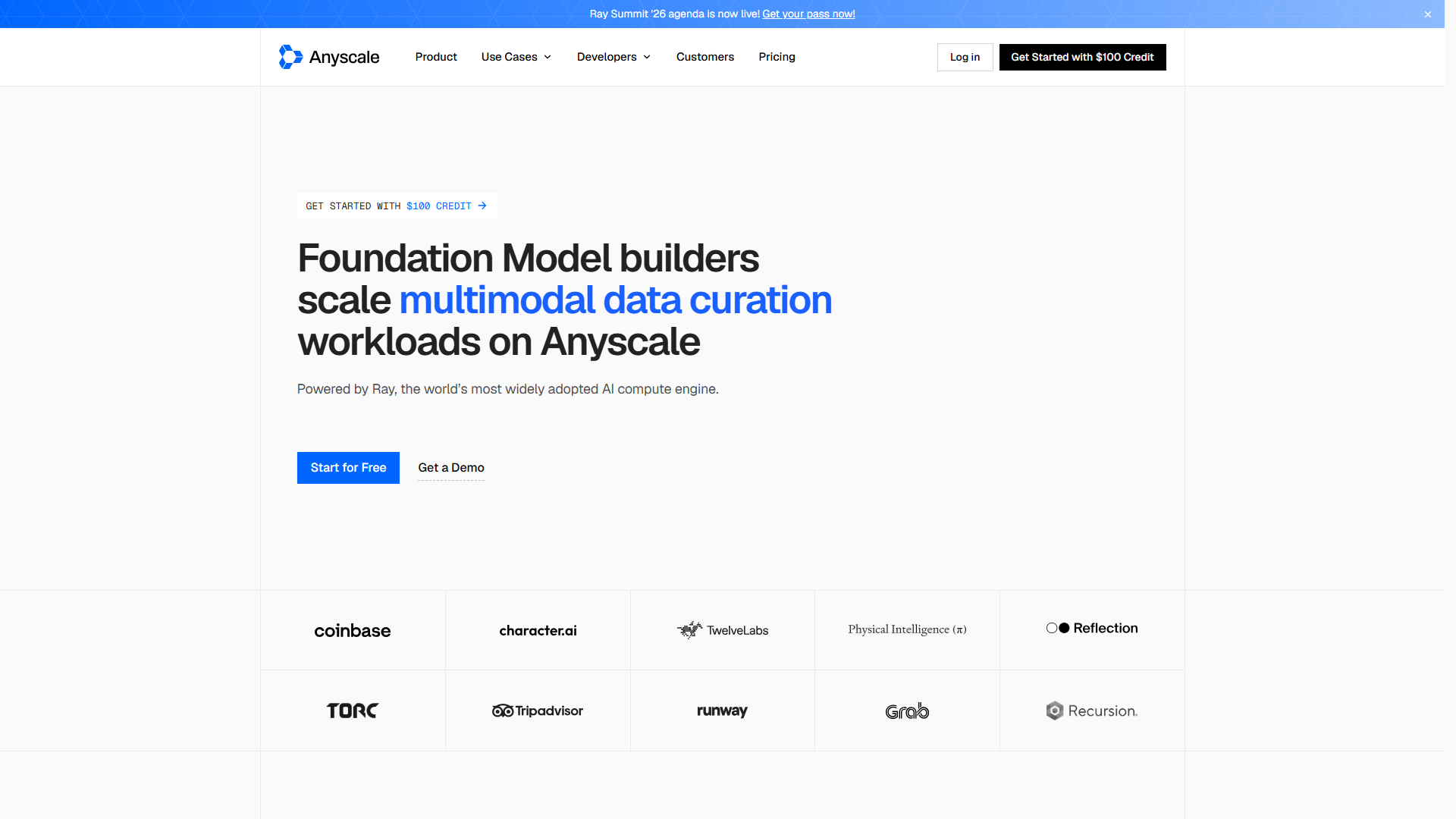 Anyscale product screenshot