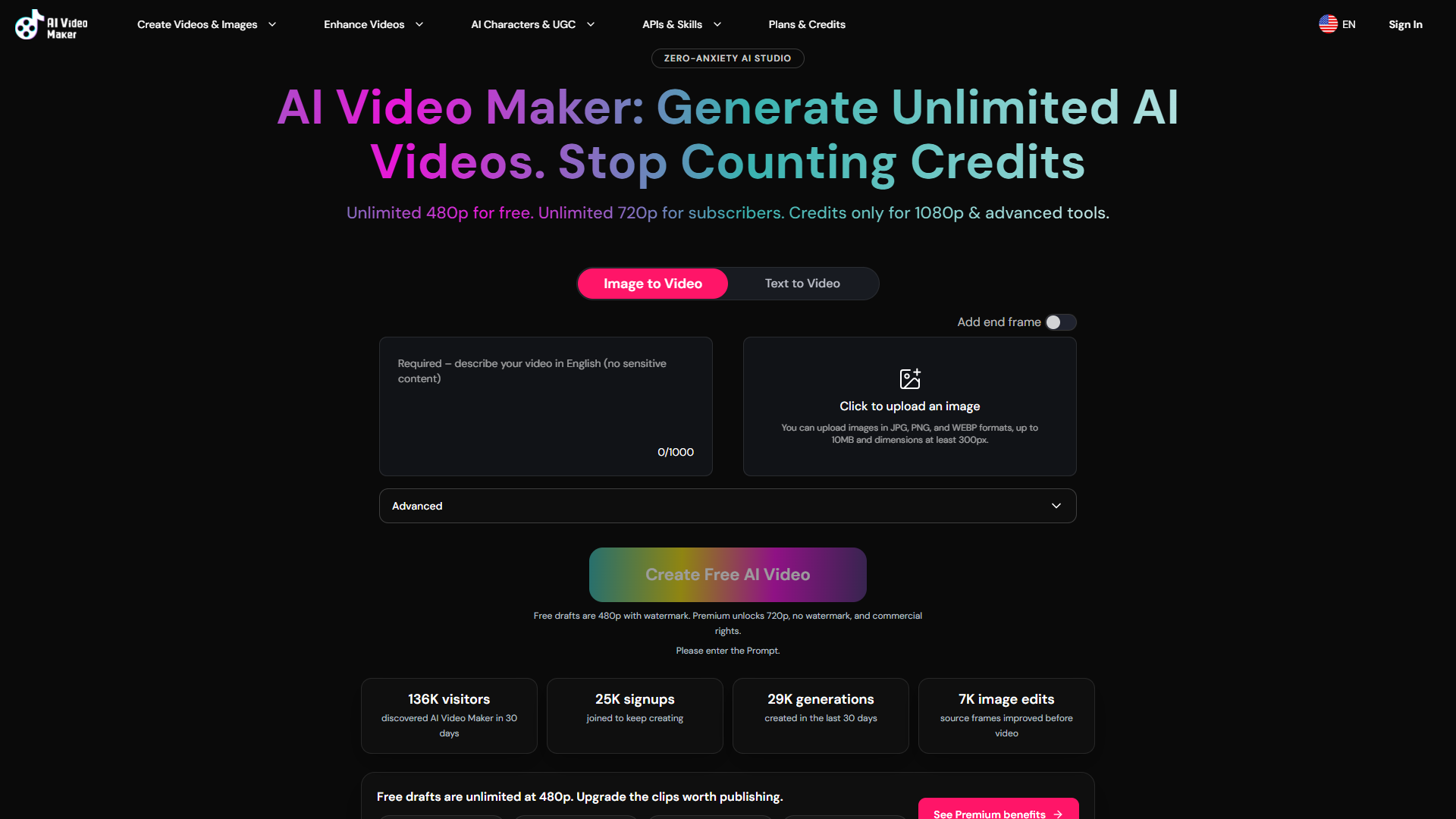 AI Video Maker product screenshot