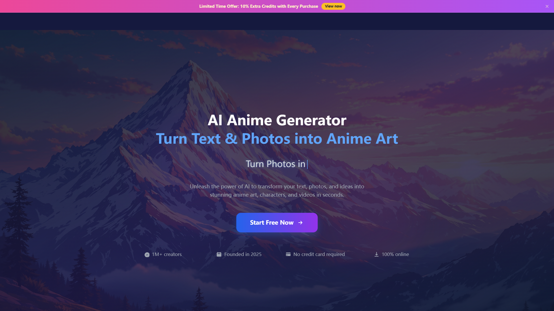 AI Anime Generator product screenshot