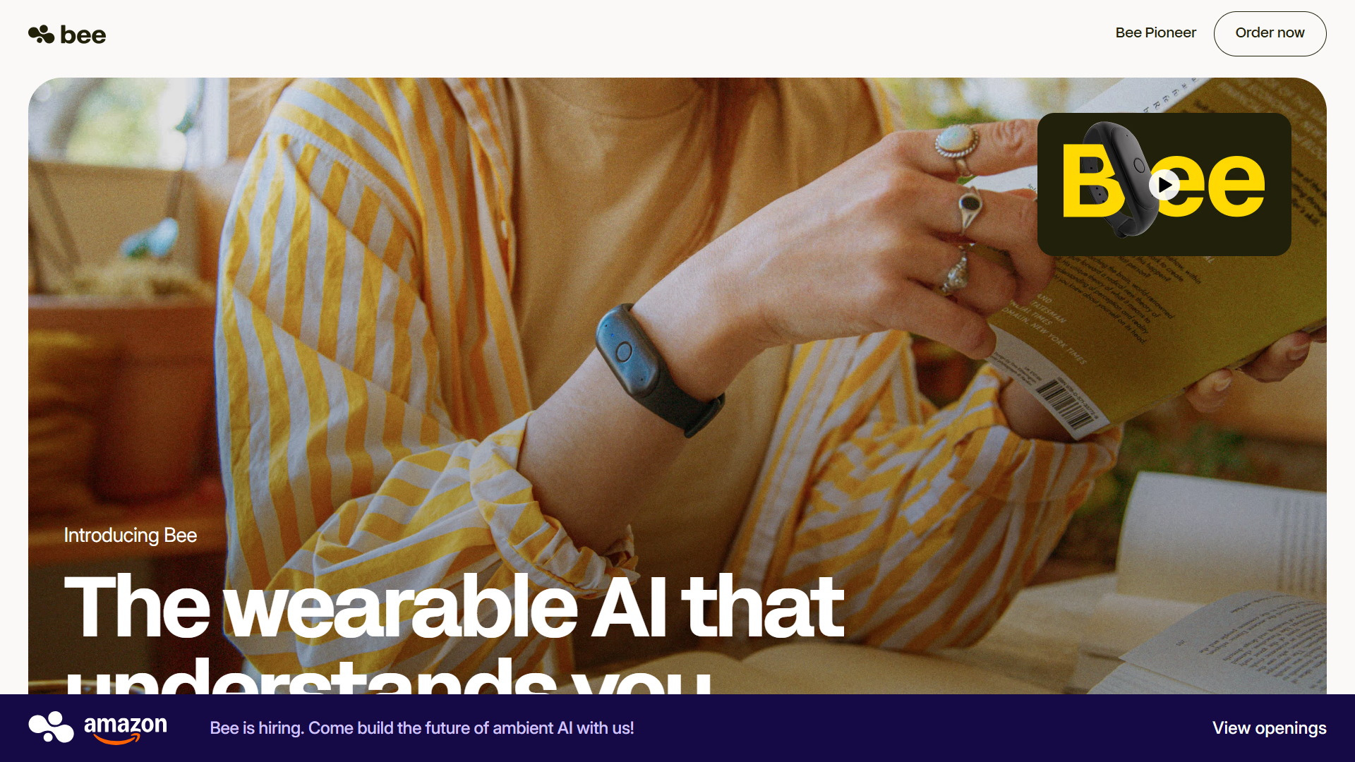 Bee product screenshot