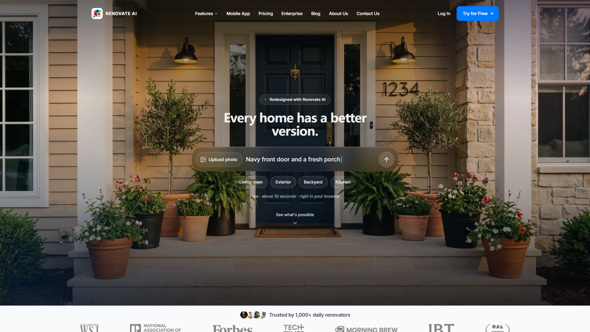 Renovate AI product screenshot
