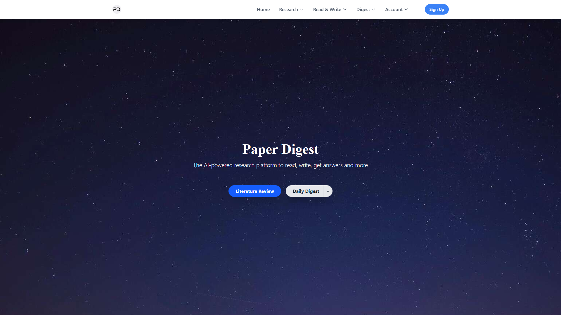 Paper Digest product screenshot