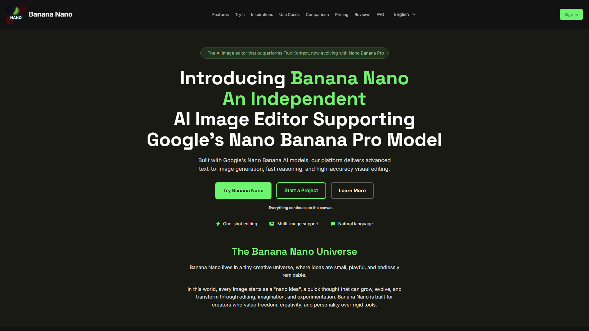 Banana Nano product screenshot