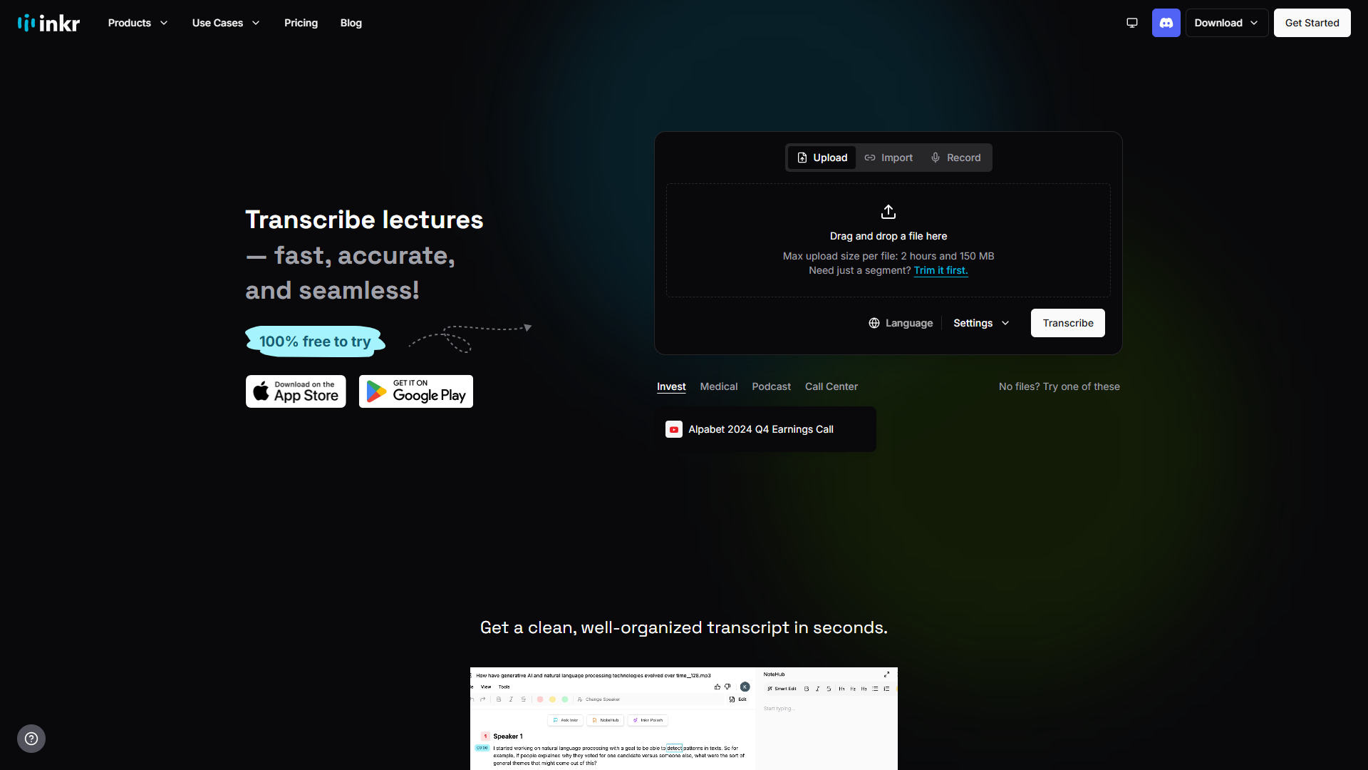 Inkr product screenshot