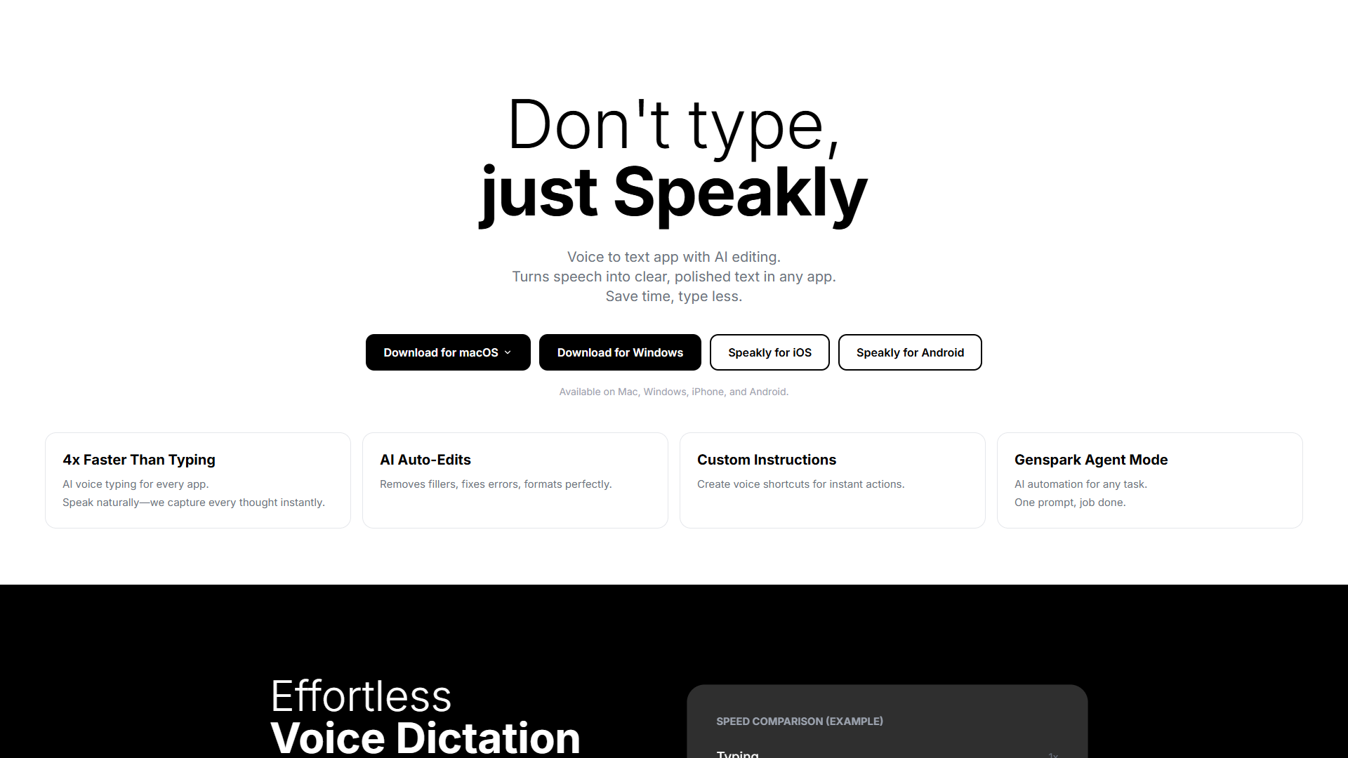 Speakly product screenshot