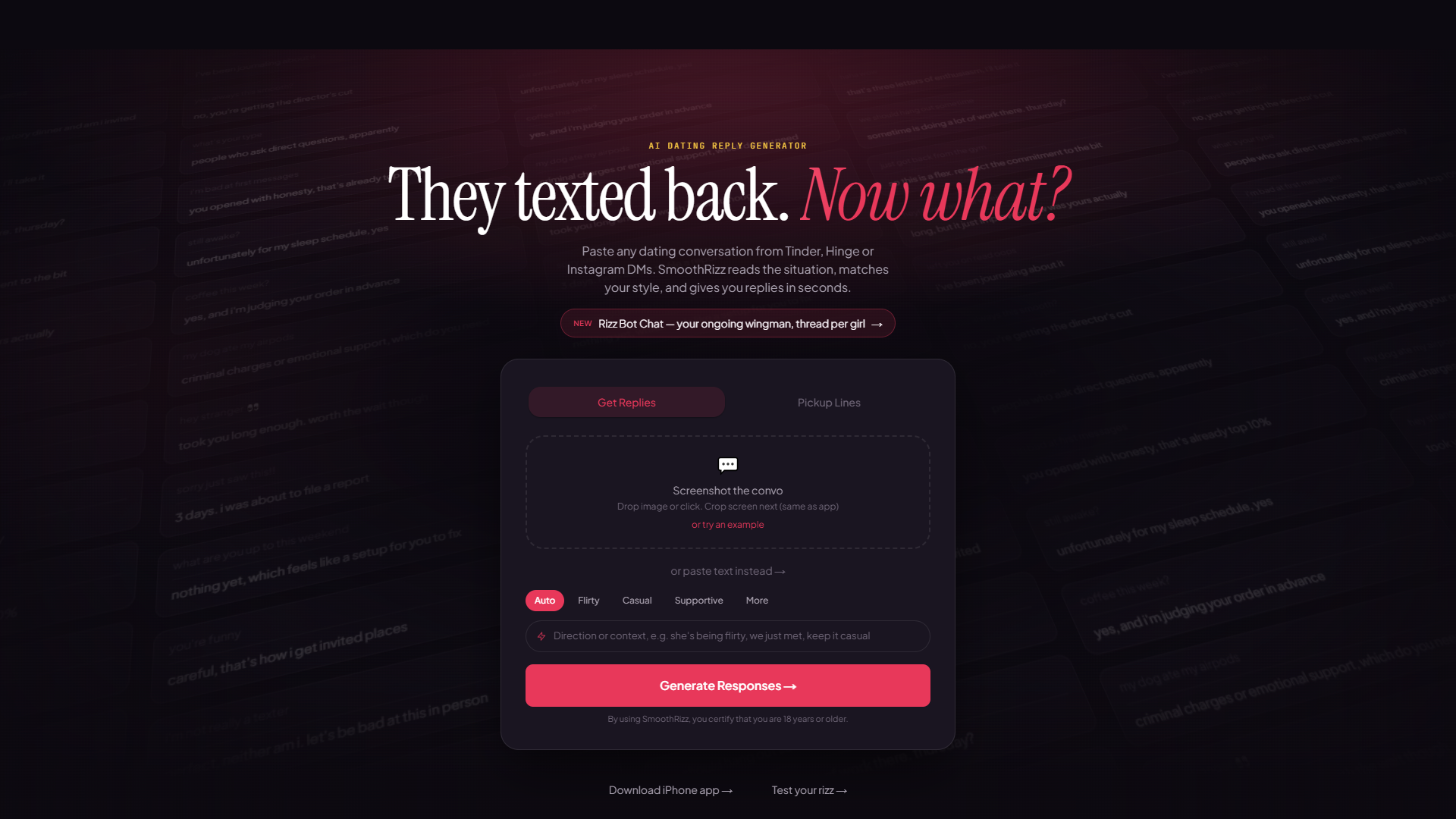 SmoothRizz product screenshot