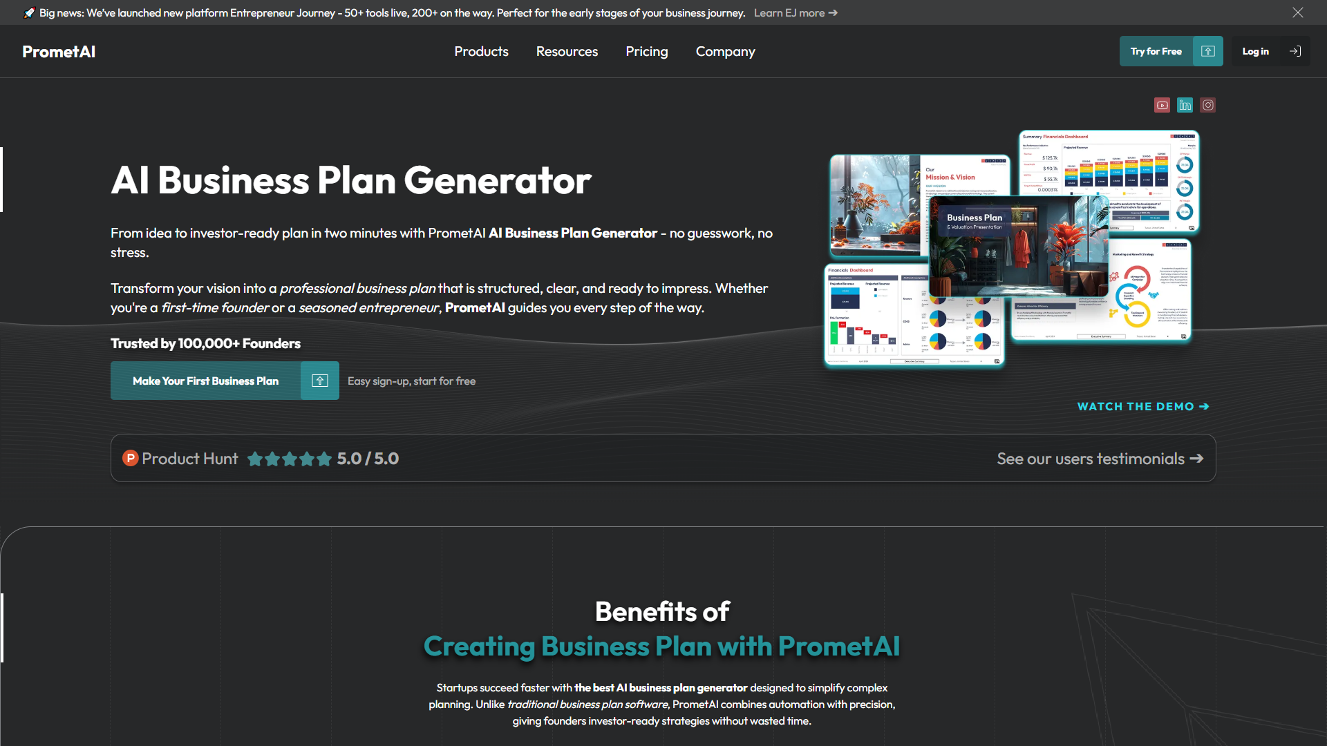 PrometAI product screenshot