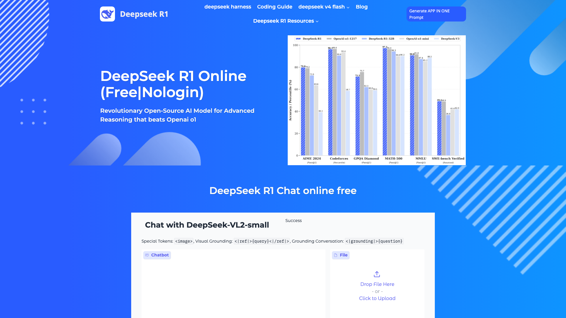 DeepSeek R1 Online screenshot 1