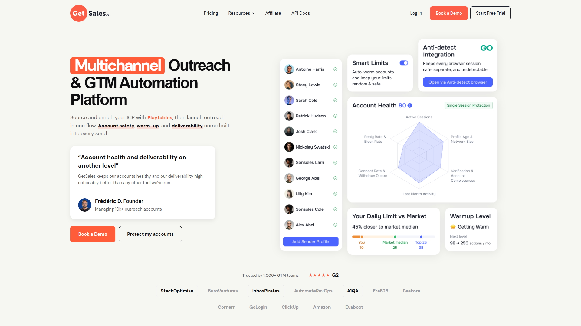 GetSales product screenshot