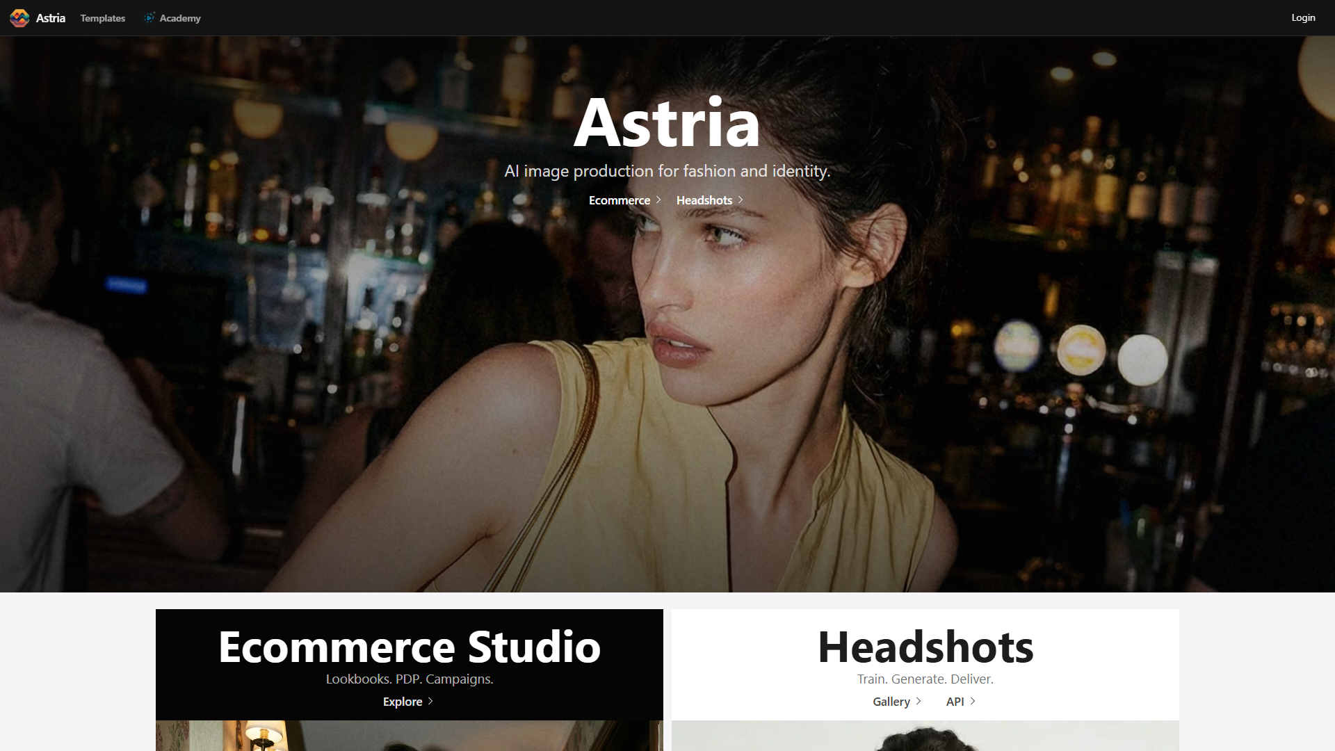 Astria product screenshot