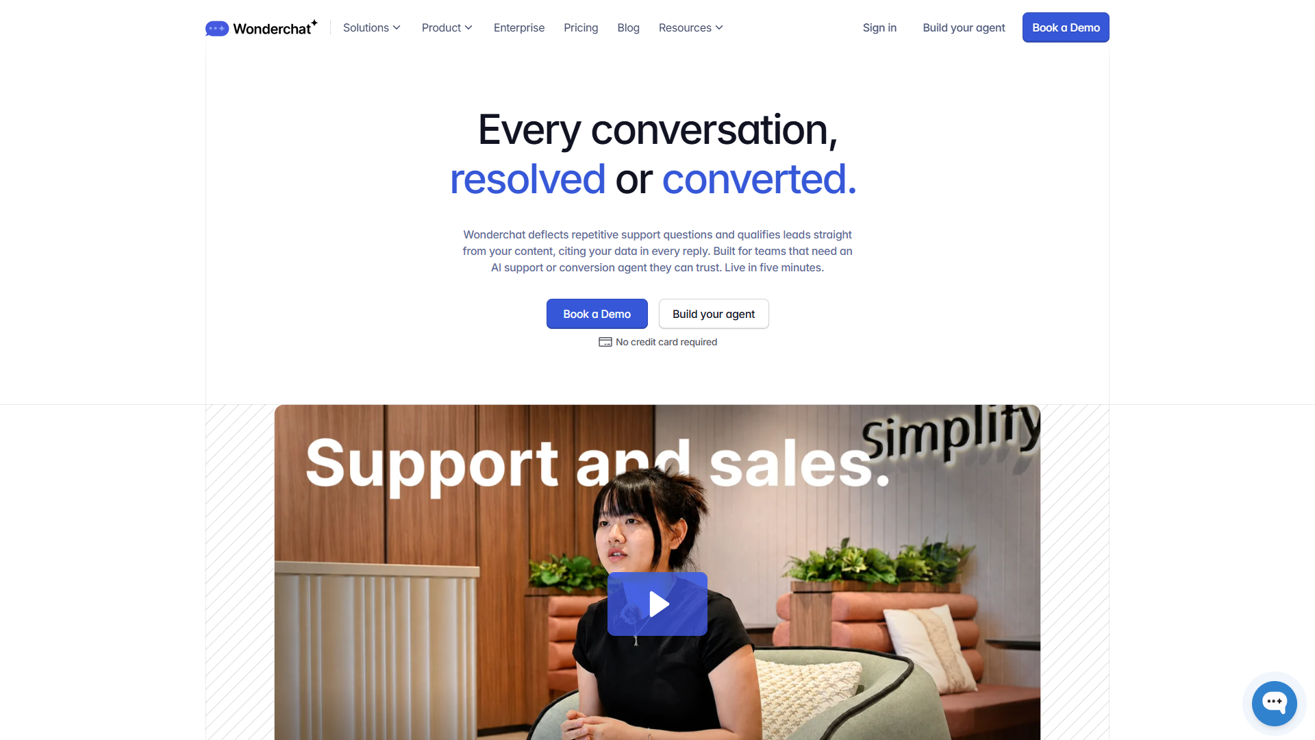Wonderchat product screenshot