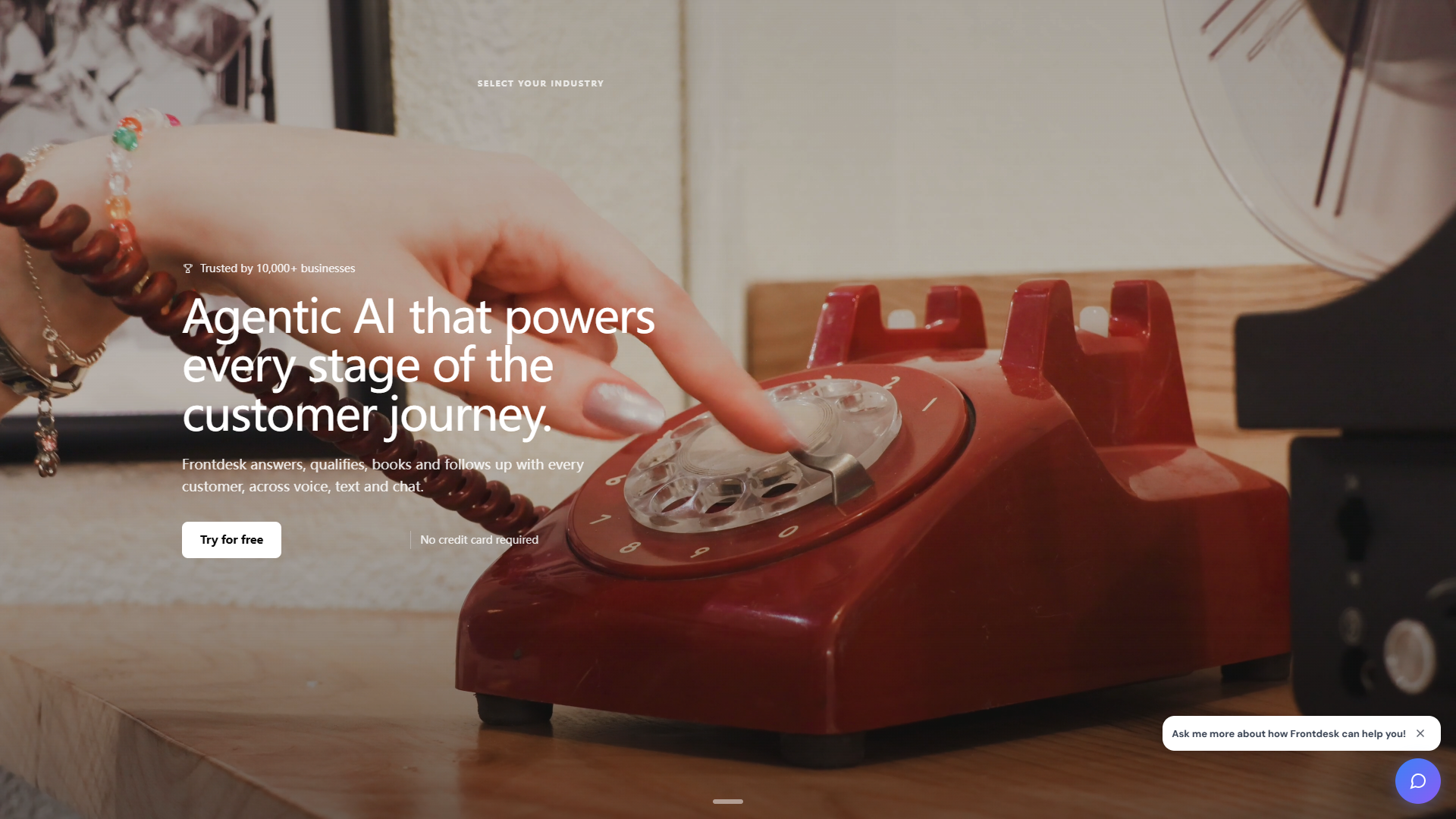 Frontdesk AI product screenshot