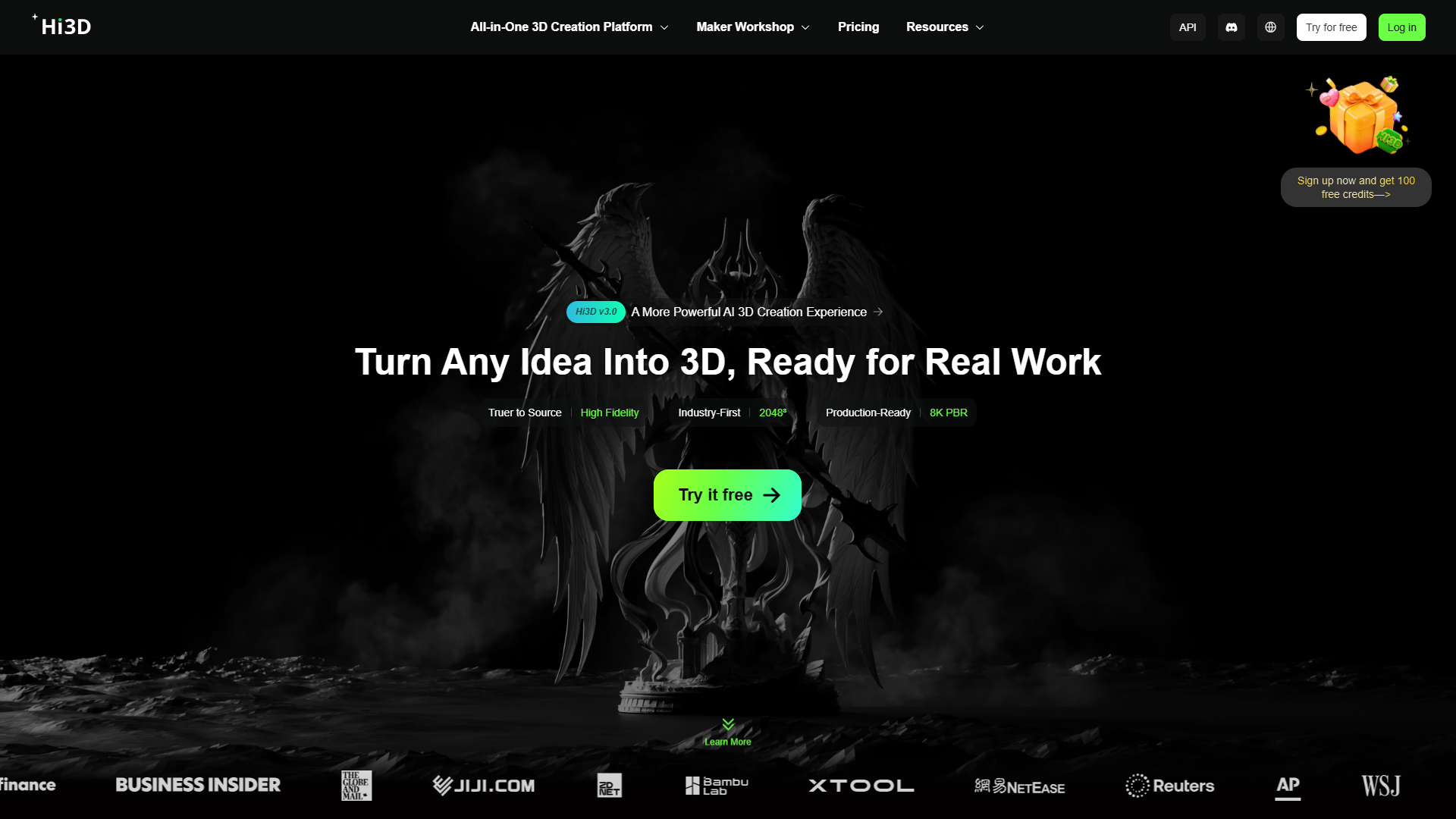 Hi3D product screenshot