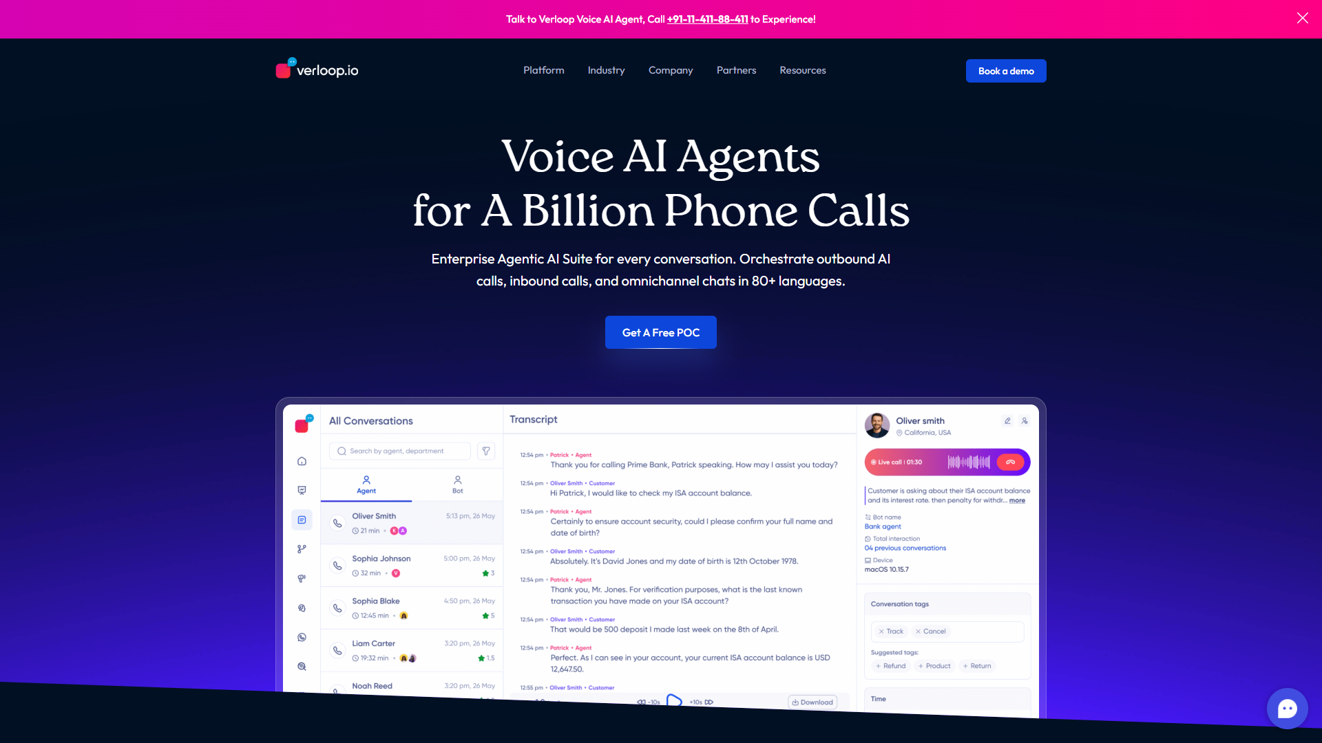 Verloop.io product screenshot