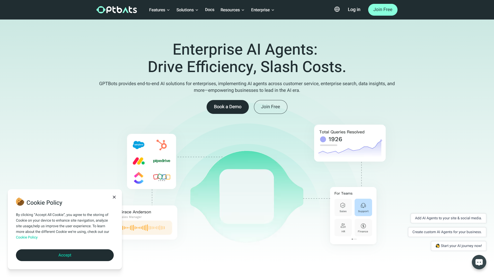GPTBots.ai product screenshot