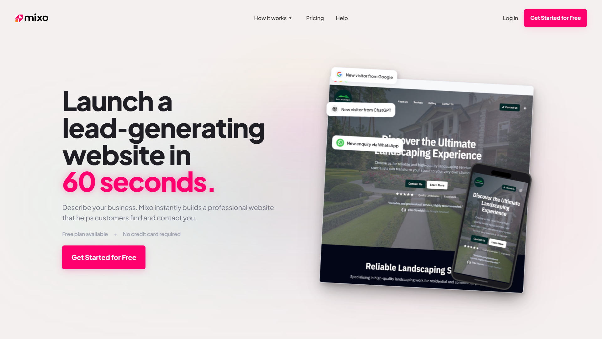 Mixo product screenshot