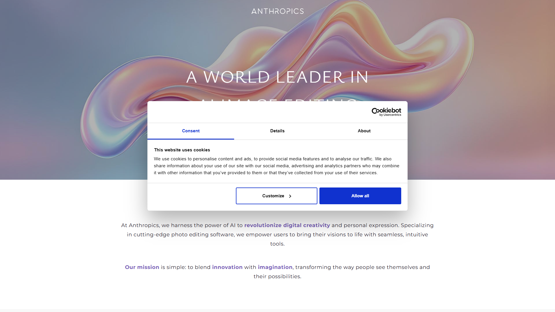Anthropics product screenshot