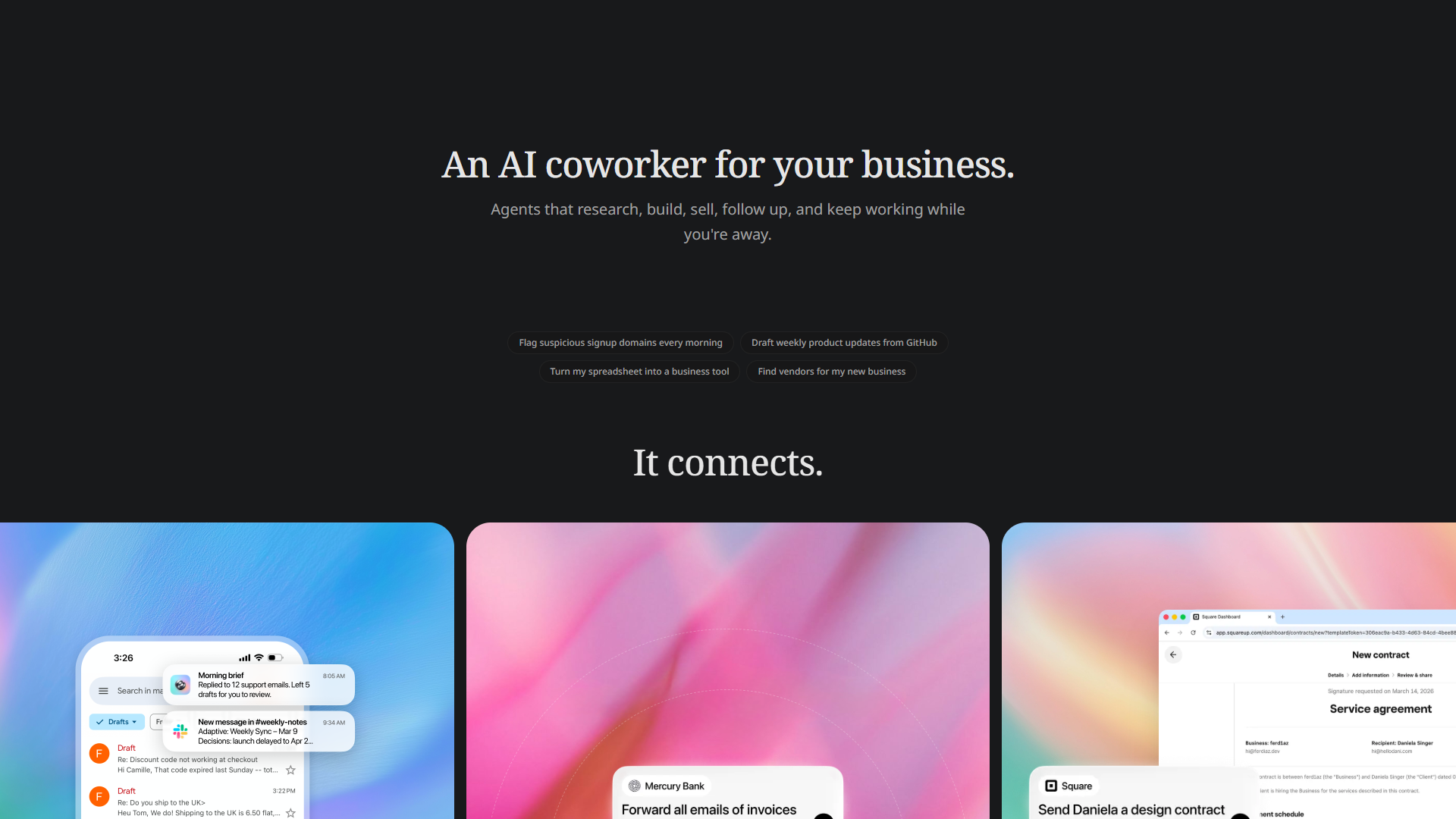 Adaptive product screenshot