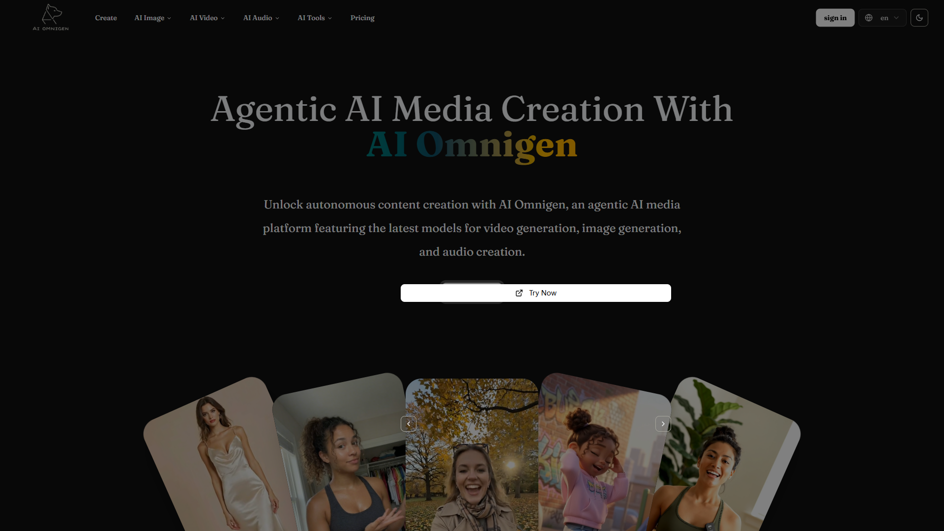 AI Omnigen product screenshot