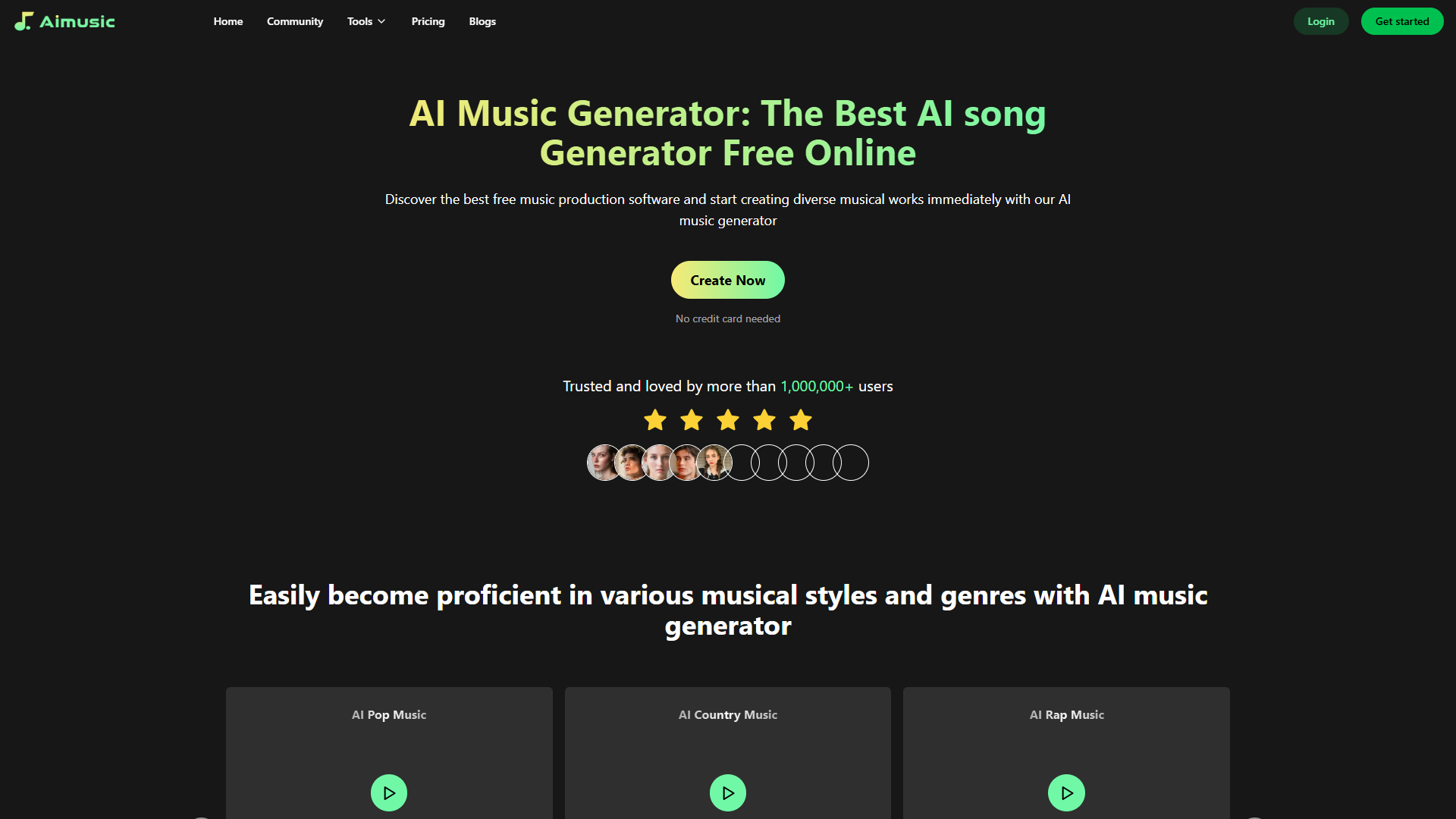 AI Music Generator product screenshot