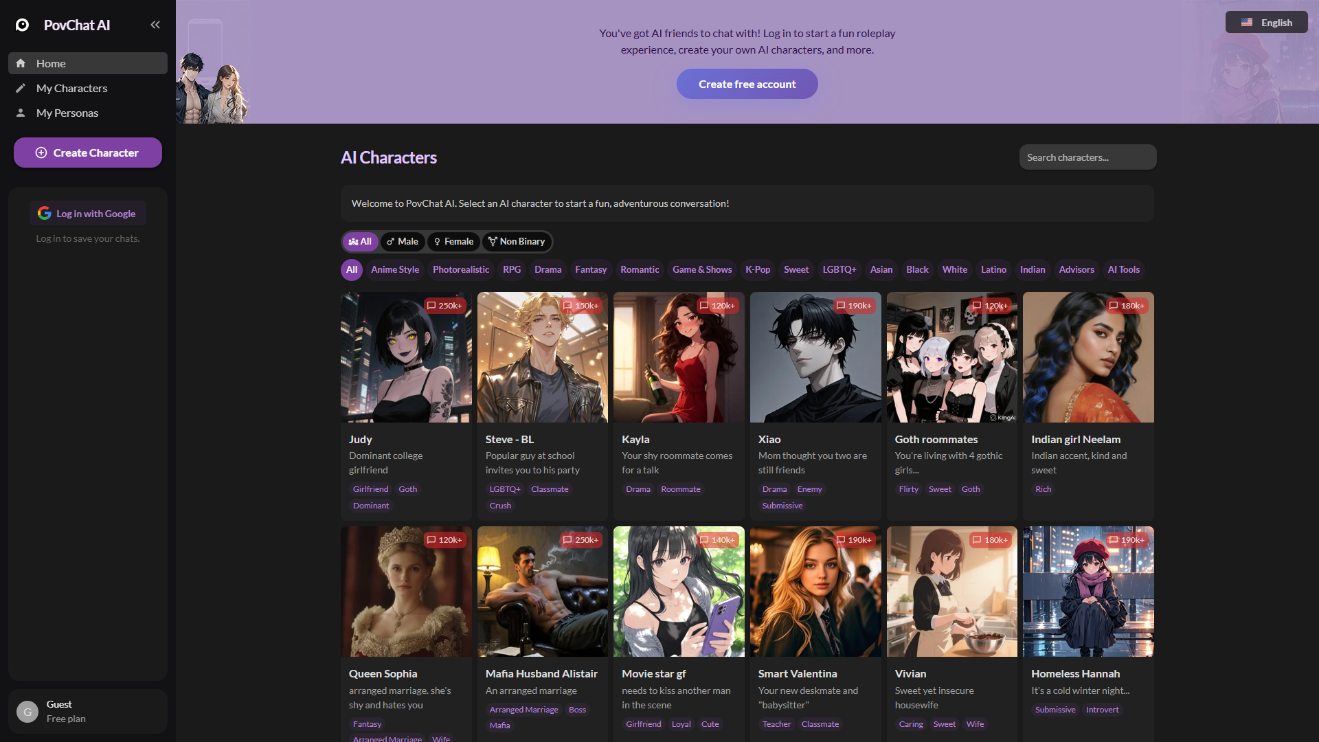 PovChat AI product screenshot