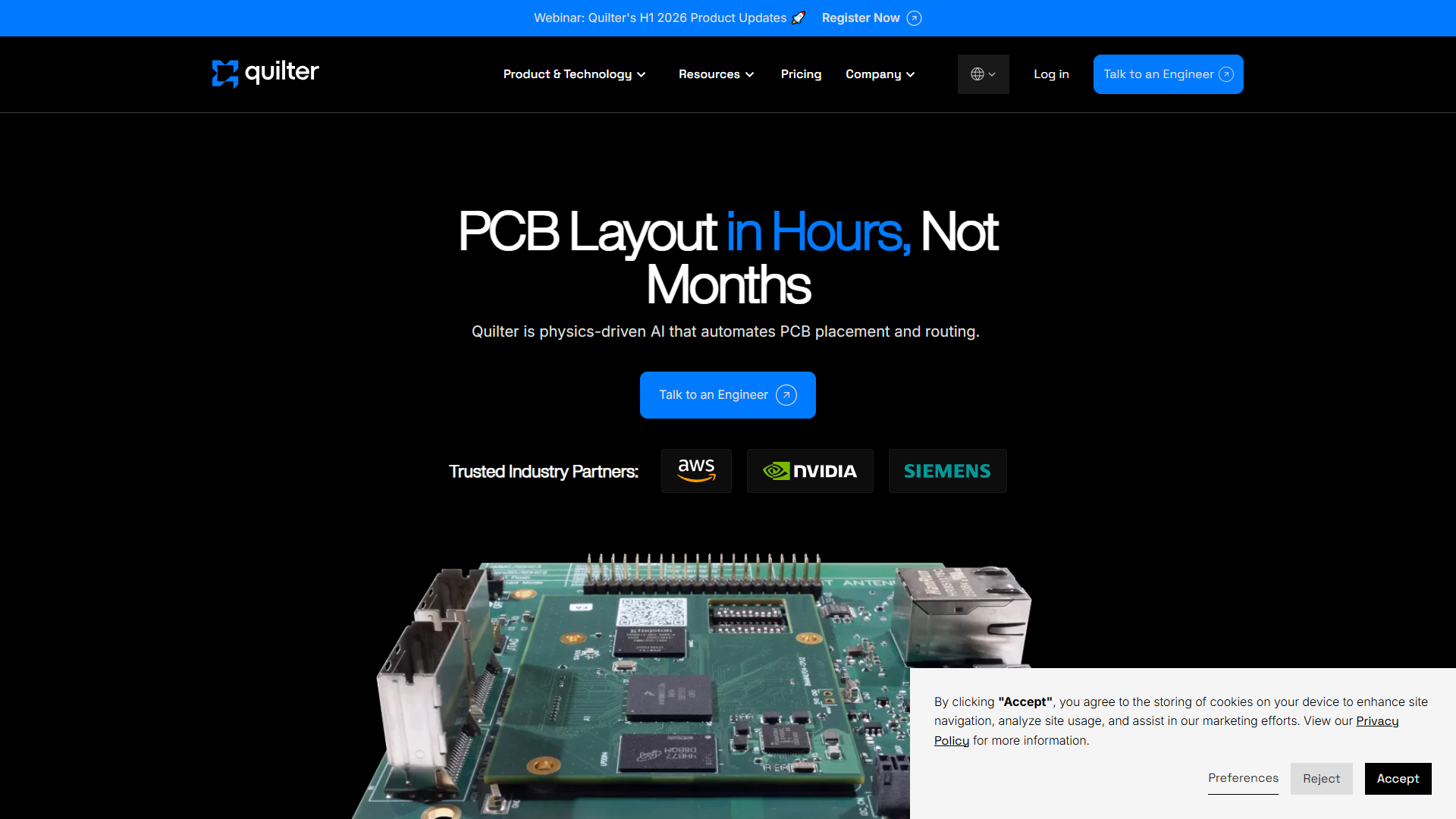 Quilter product screenshot
