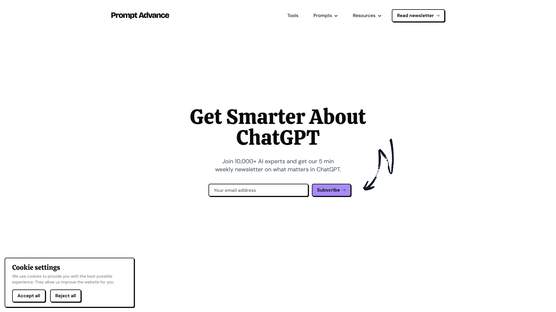 Prompt Advance product screenshot