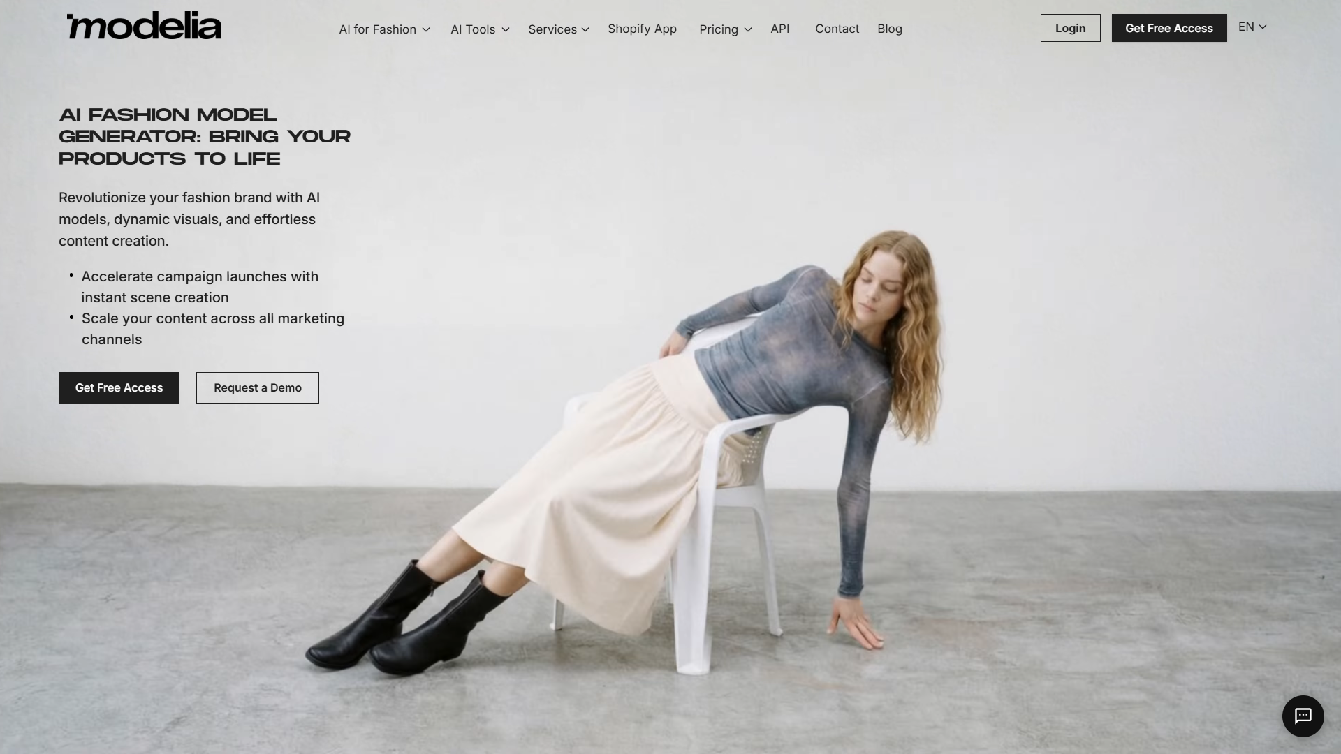 Modelia product screenshot