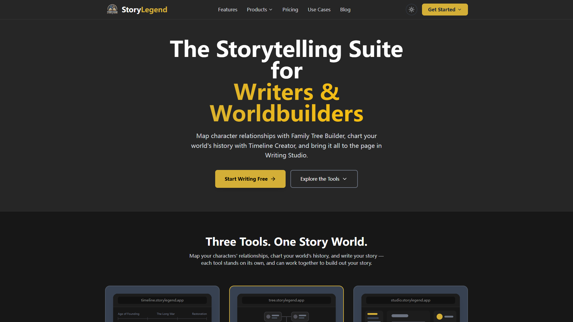 StoryLegend product screenshot