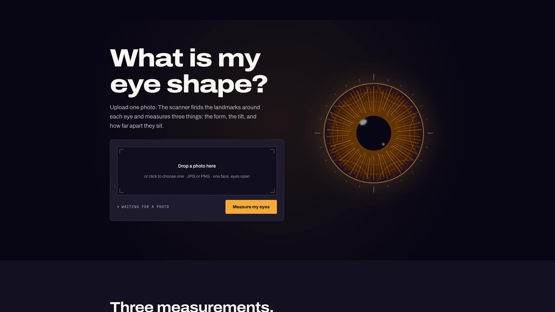 Eye Shape AI product screenshot