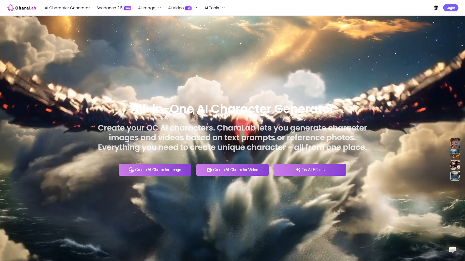 CharaLab product screenshot