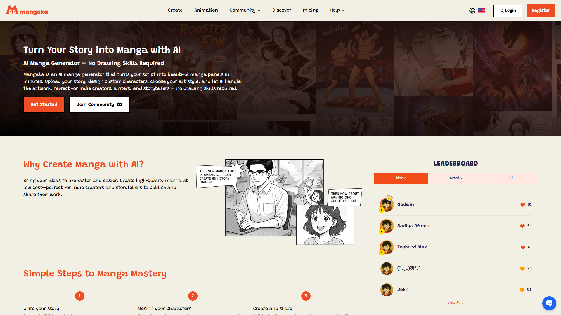 Mangaka product screenshot