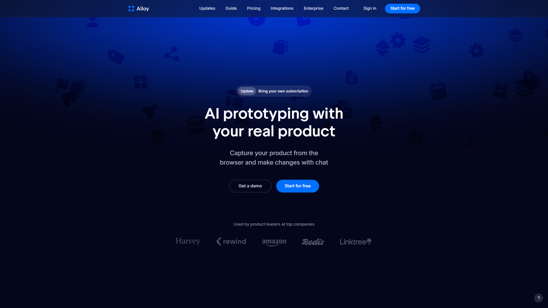 Alloy product screenshot