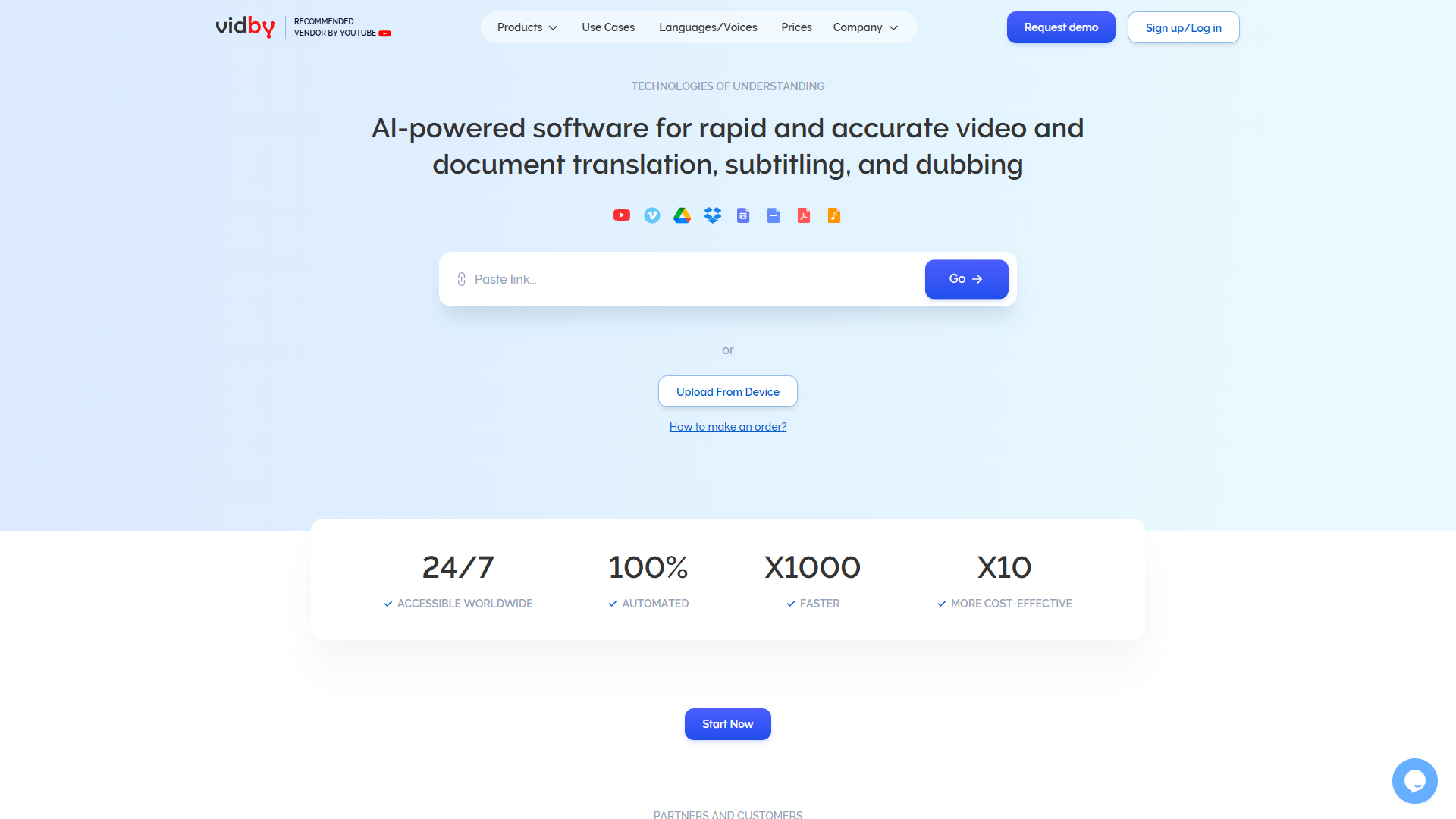 Vidby product screenshot